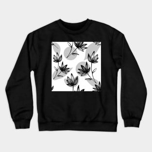 Hand drawn Floral Doodle Crewneck Sweatshirt